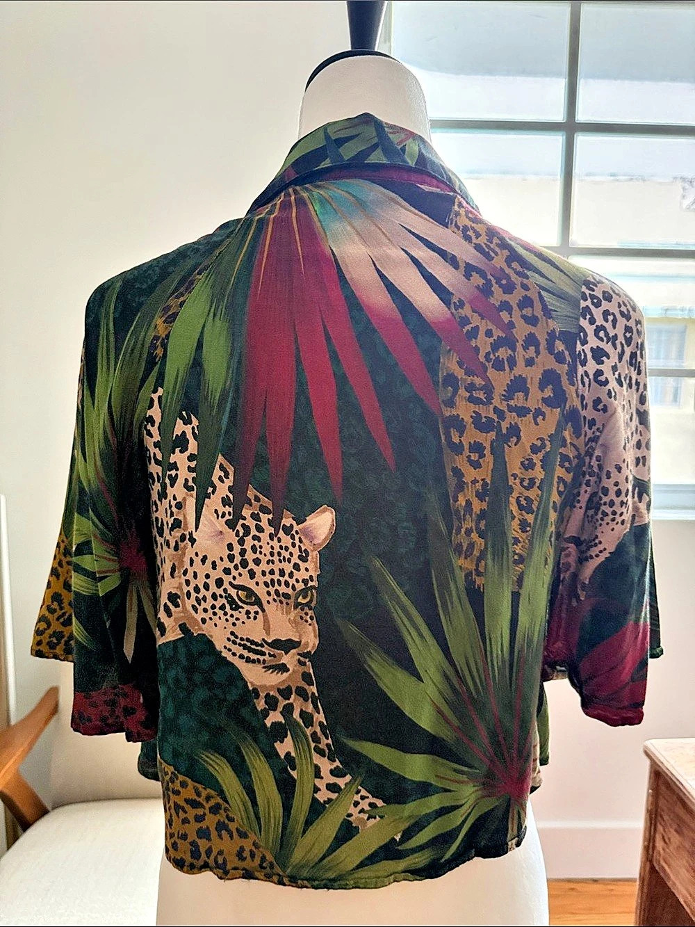 Farm Rio Animal Print Open Front Top - Picture 3 of 5